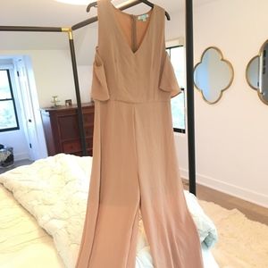 She + Sky dusty pink/nude jumpsuit